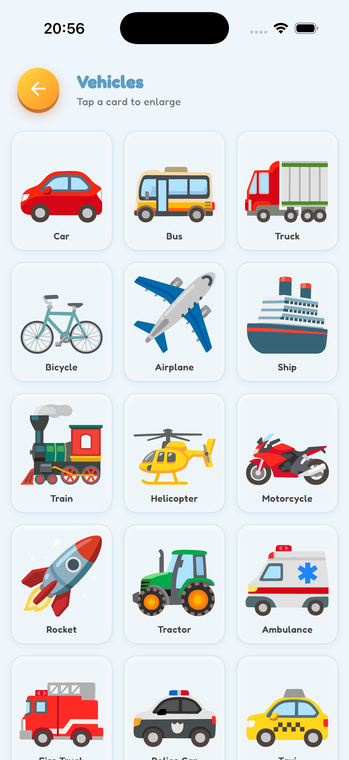 Theme card gallery