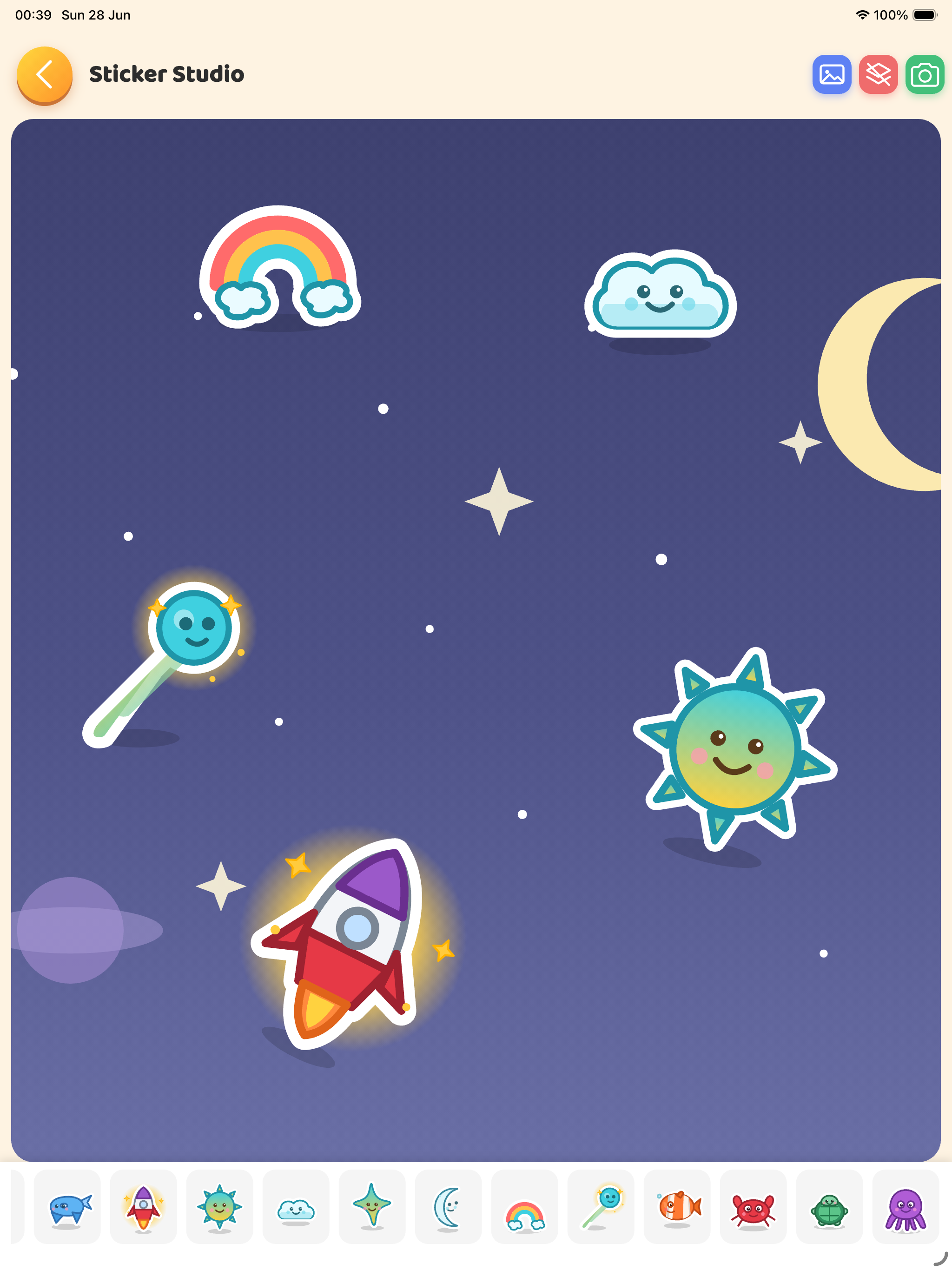 Sticker studio — iPad