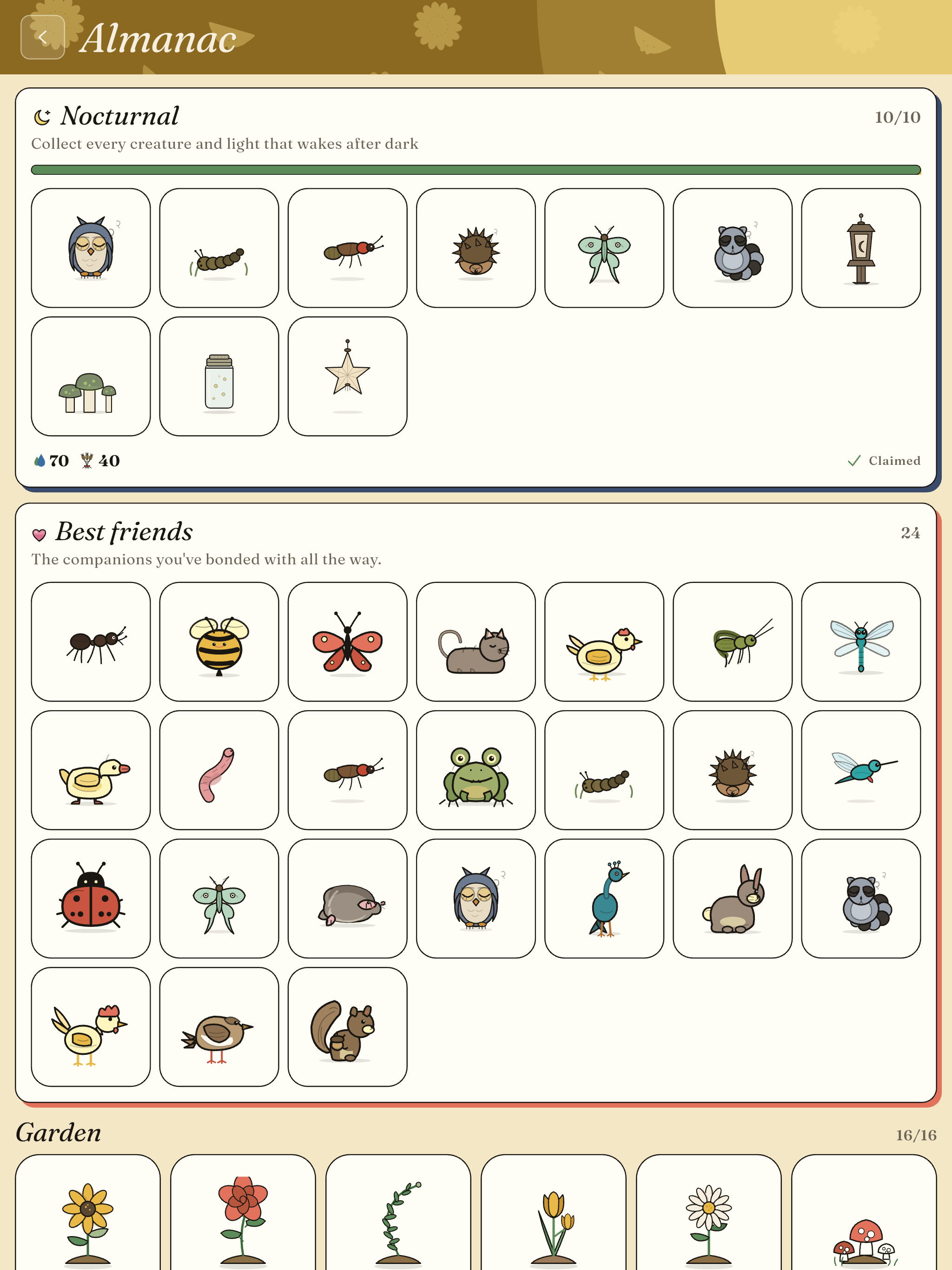 The almanac on iPad