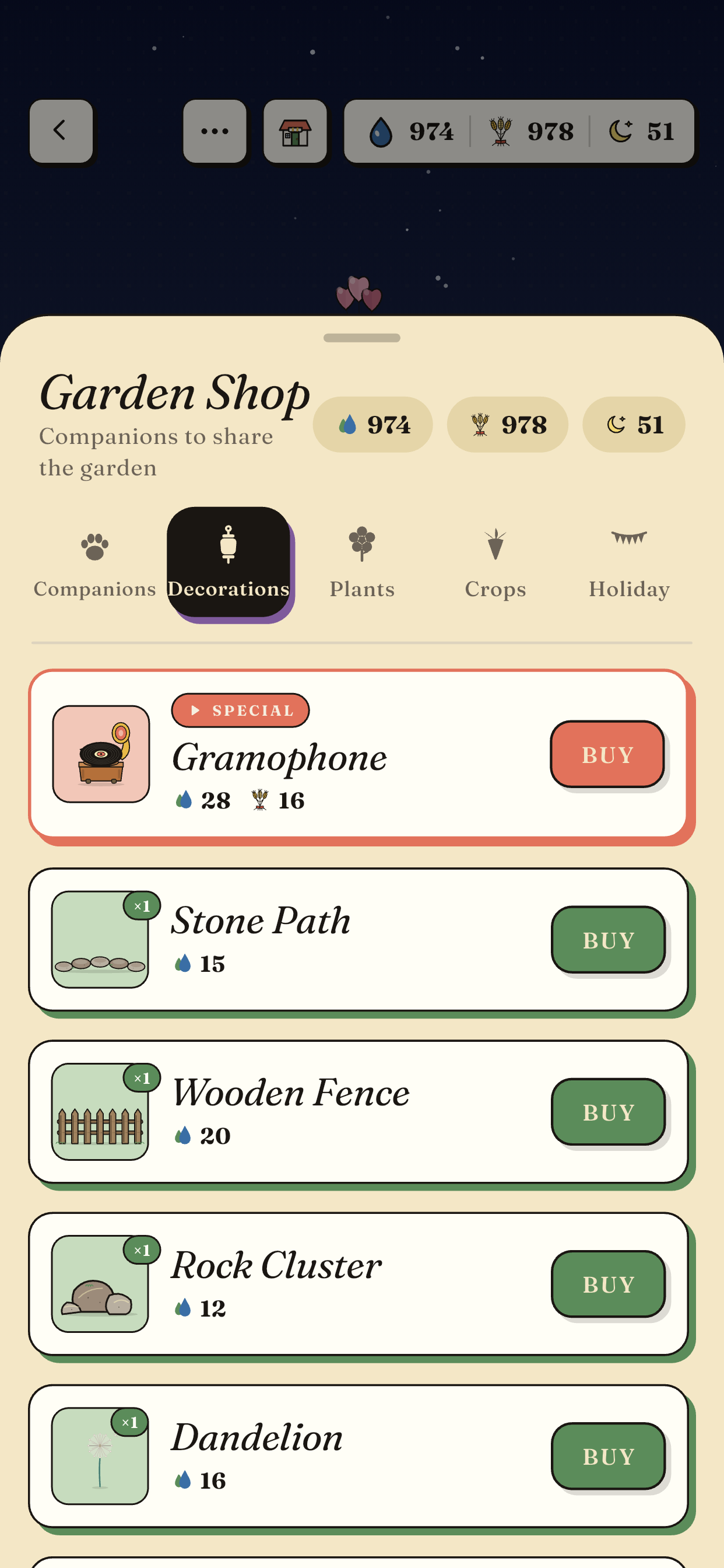 The garden shop